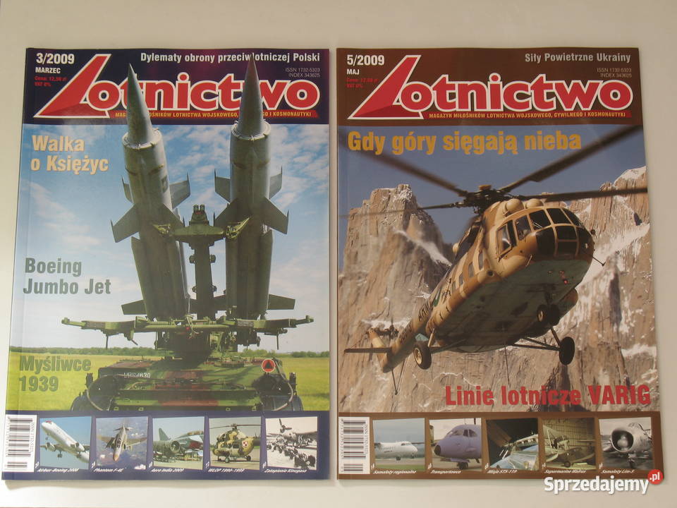 Lotnictwo numery 13 i 57 rocznik 2009 Kraków sprzedam