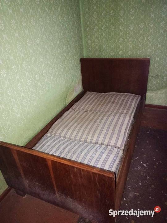 Rama łóżka łoże przedwojenne antyk drewniane sypialnia krzes