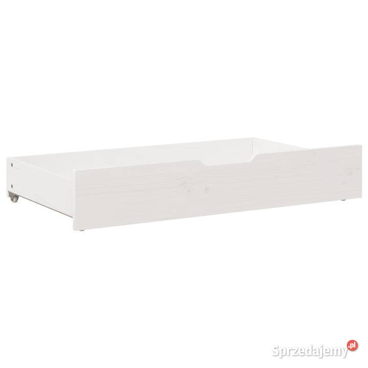 Szuflady pod łóżko 2 białe 95x55x16 drewno Pozostałe mazowieckie Warszawa