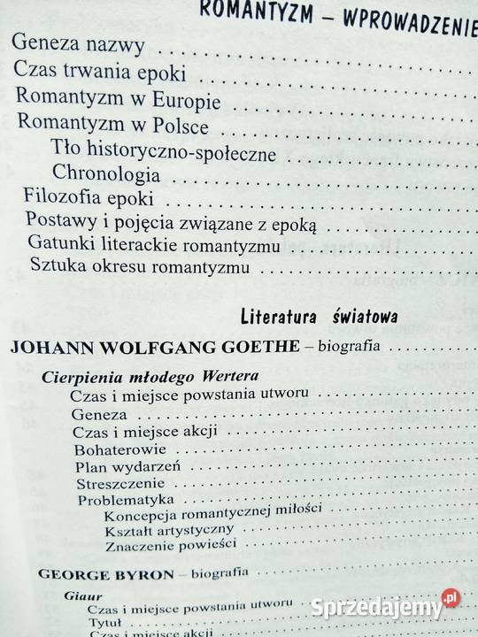 Romantyzm polski antykwariat szkolny outlet Warszawa