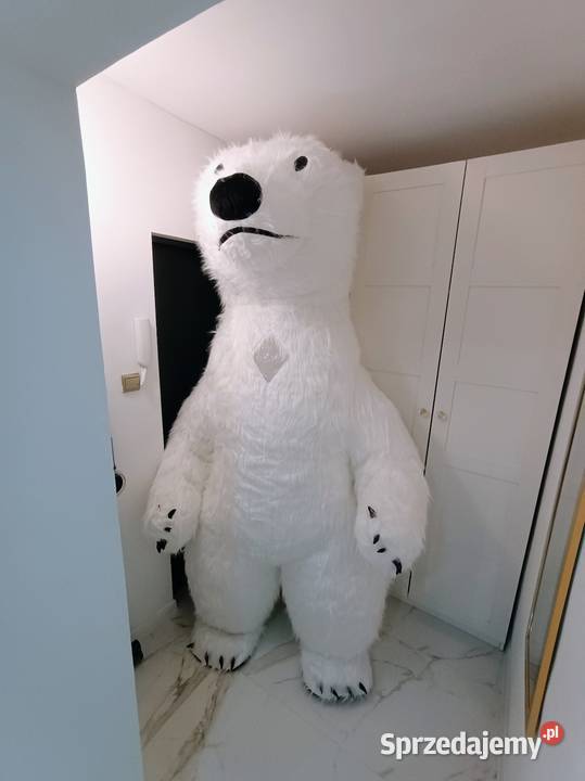 GIGANT XXL KOSTIUM DMUCHANY BIAŁEGO MISIA 26 Kraków