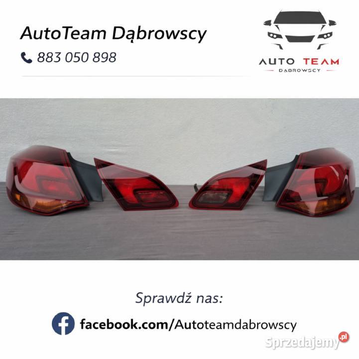 Lampy tył tylne ciemne komplet Opel Astra J IV Mielęcin
