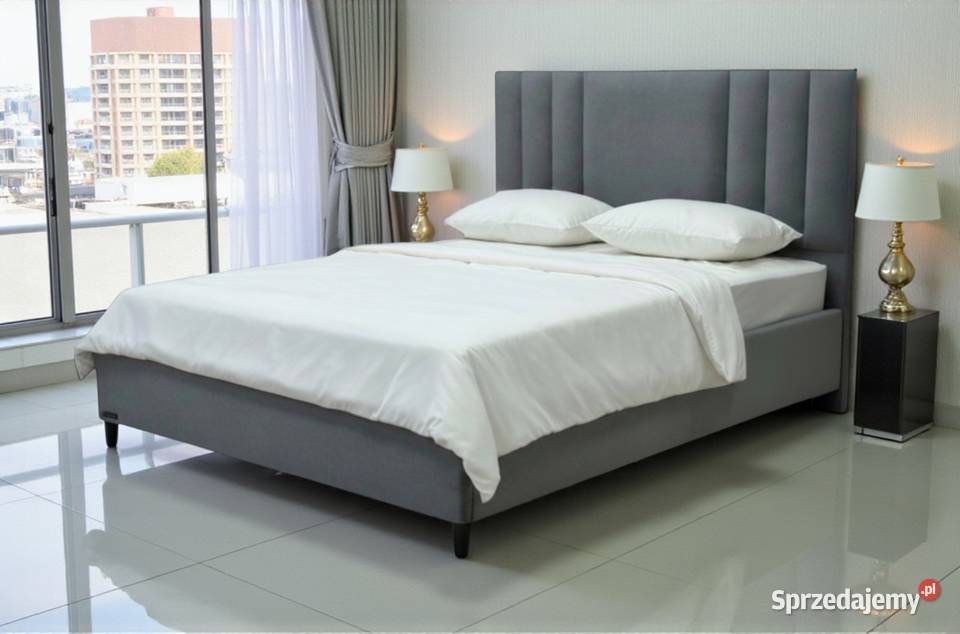 Łóżko z pojemnikiem MONO tapicerowane sypialnia Dom i Ogród mazowieckie Warszawa