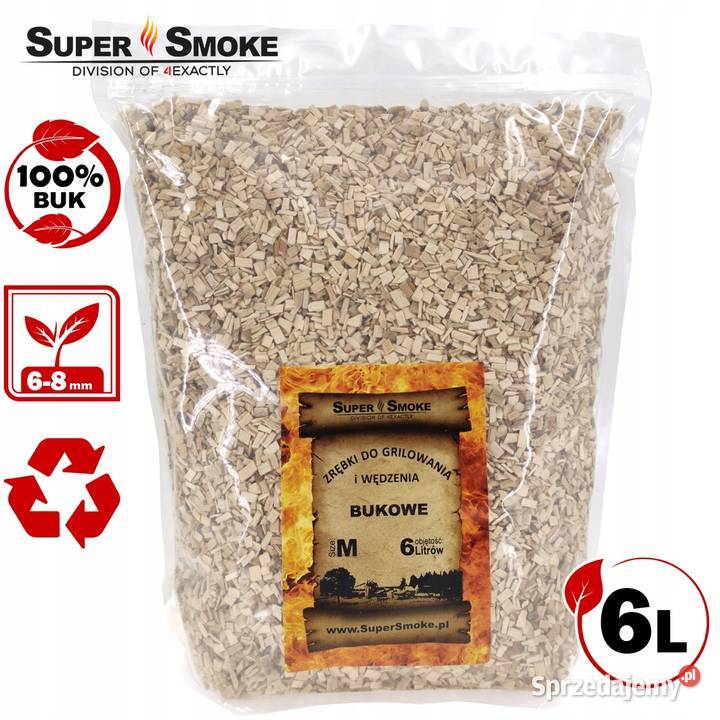 Zrębki Wędzarnicze Super Smoke BUK KL08 68mm Białystok sprzedam