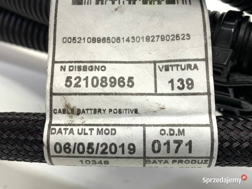 PRZEWÓD WYSOKIEGO NAPIĘCIA FIAT 500