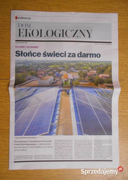 Ekologiczny dom trzy dodatki Gazeta Wyborcza Parczew