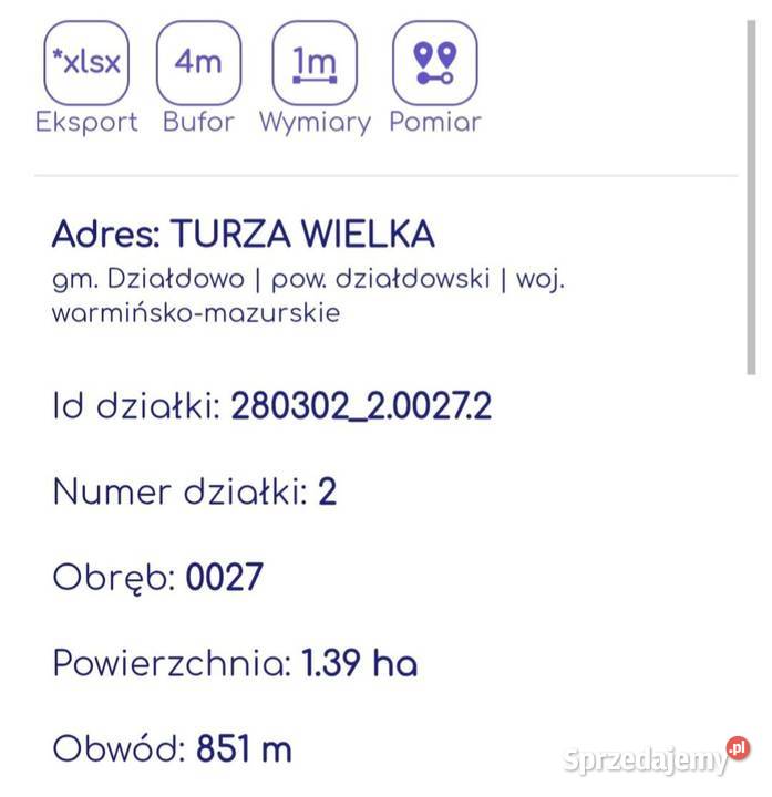 Sprzedam las mieszany z gruntem 139 ha Turza Wielka
