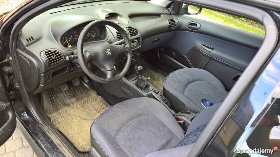 Peugeot 206 14 Benzyna 2d Czarny Alufelgi manualna Augustów