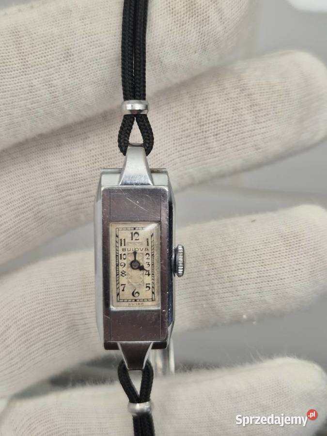 Zegarek vintage Bulova Tank Art Deco Ladies 1936 Antyki, Sztuka, Kolekcje