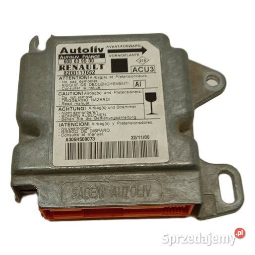 Sterownik poduszek airbag Renault 8200117652 osobowe sprzedam