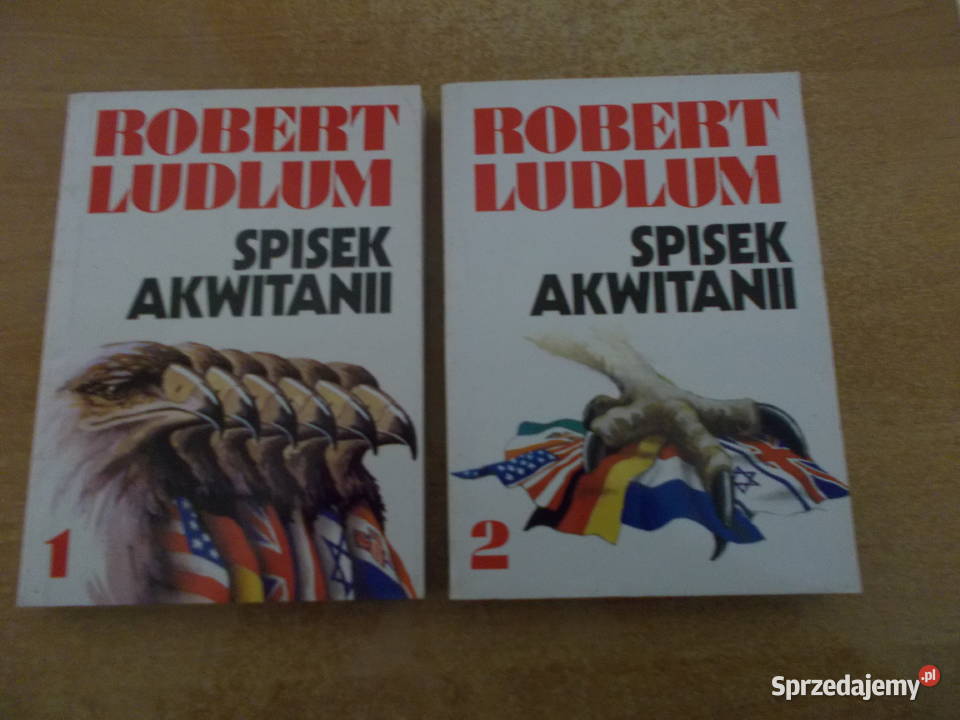 Robert Ludlum Spisek Akwitanii tom 1 i 2 Głubczyce sprzedam