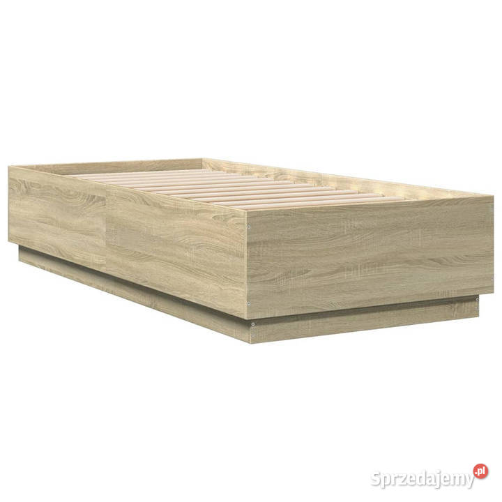 Rama łóżka z LED dąb sonoma 100x200 WM3209627 102cm Warszawa