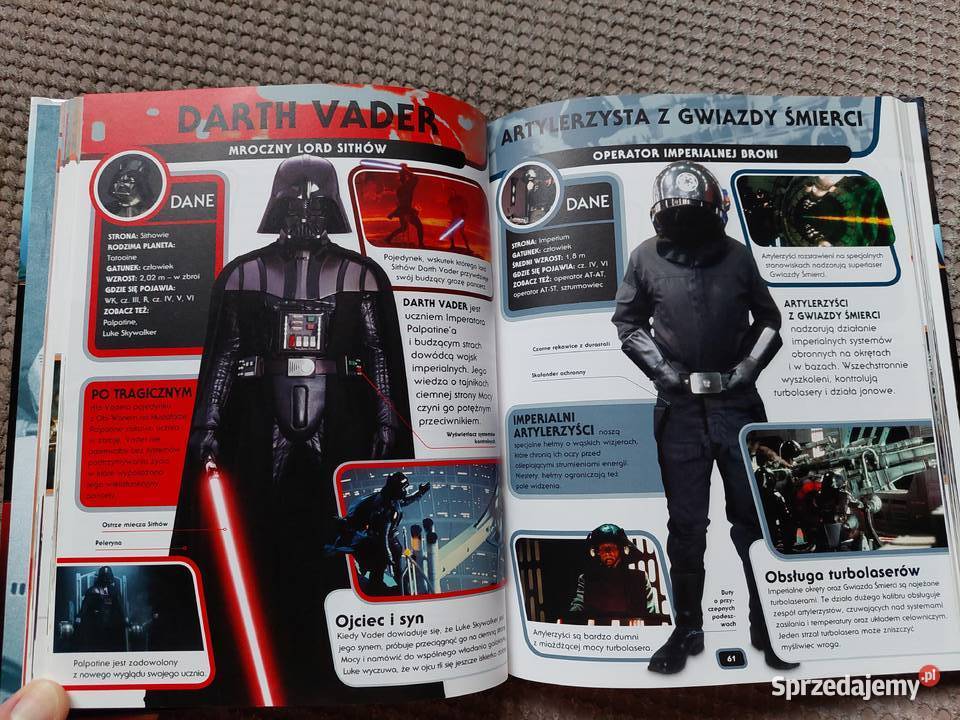 STAR WARS Encyklopedia postaci uzupełniona i Książki dla dzieci Kraków sprzedam