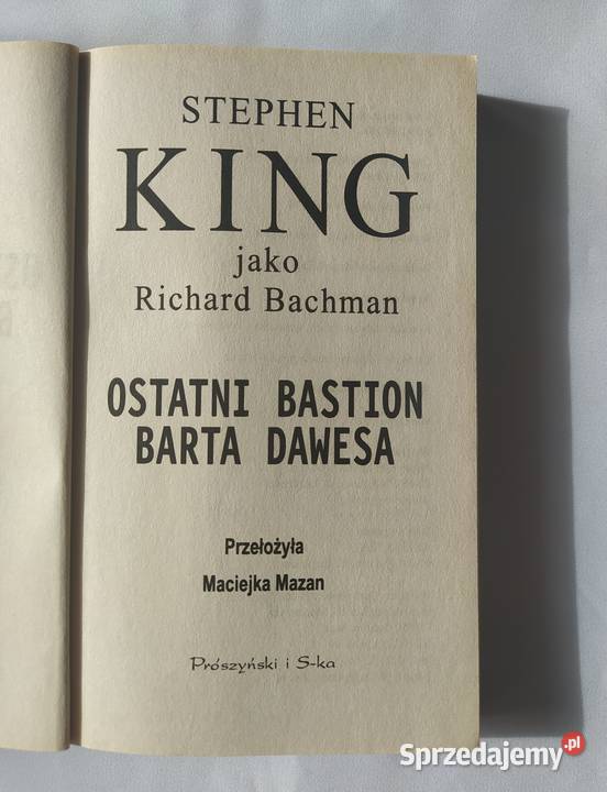 OSTATNI BASTION BARTA DAWESA Stephen King Hajnówka