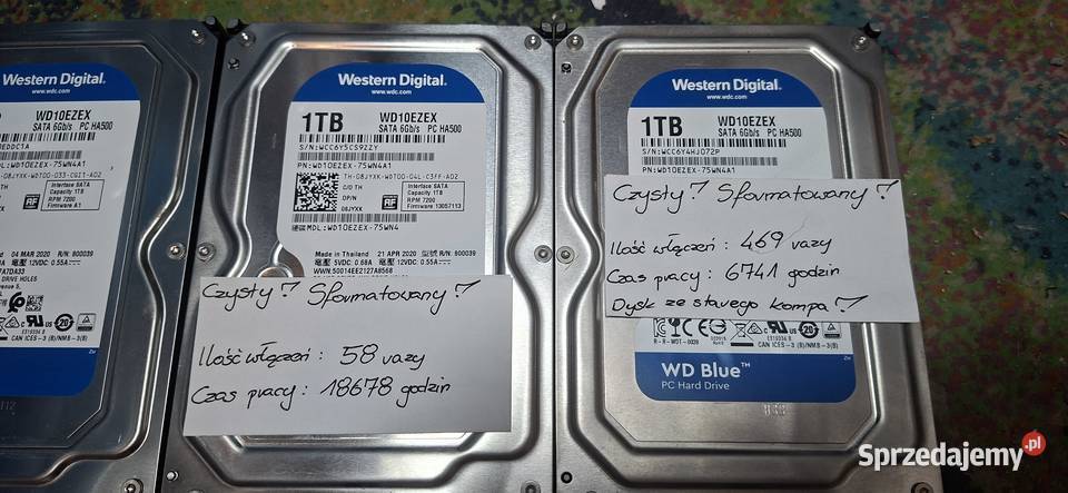 Dyski HDD 1 TB i 500Gb 24 sztuki komplet