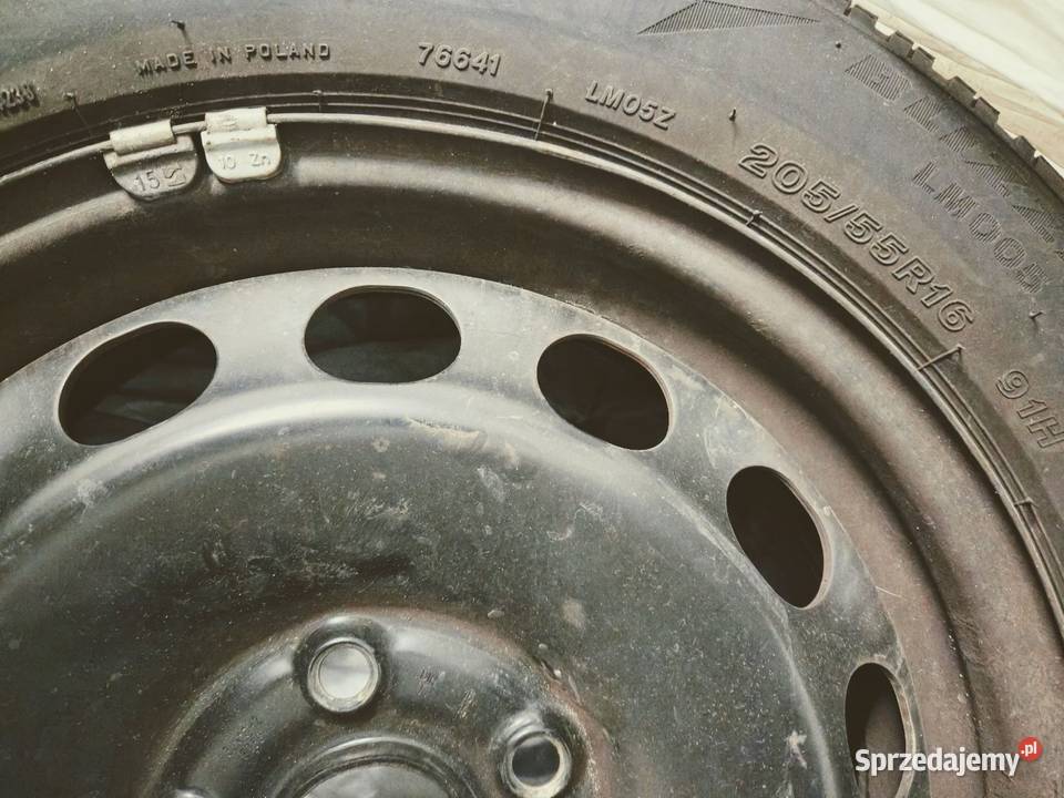 Opony z felgą zimowe Bridgestone wielkopolskie Poznań sprzedam