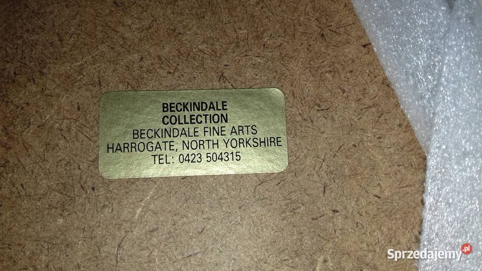 Obraz w pięknej grubej ramie drewnianej Warszawa