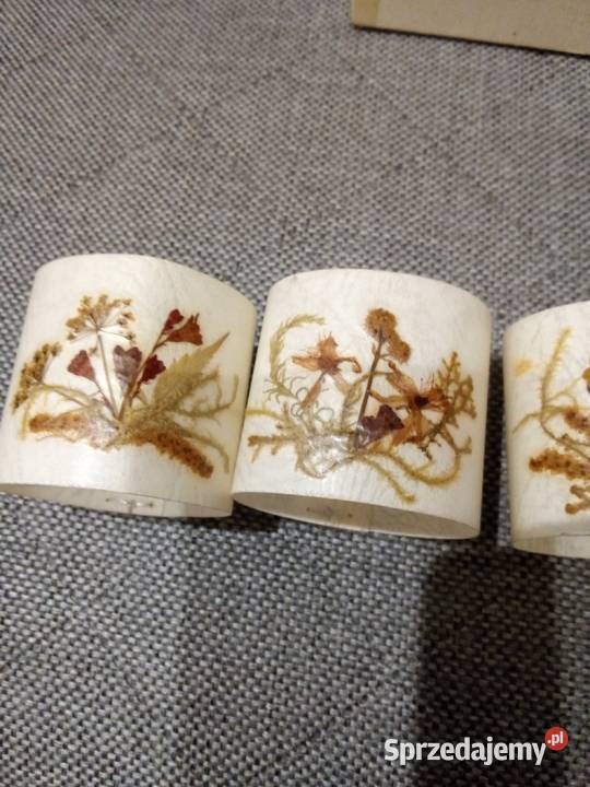 Piękne stare obrączki na serwetki ręczna robota Częstochowa