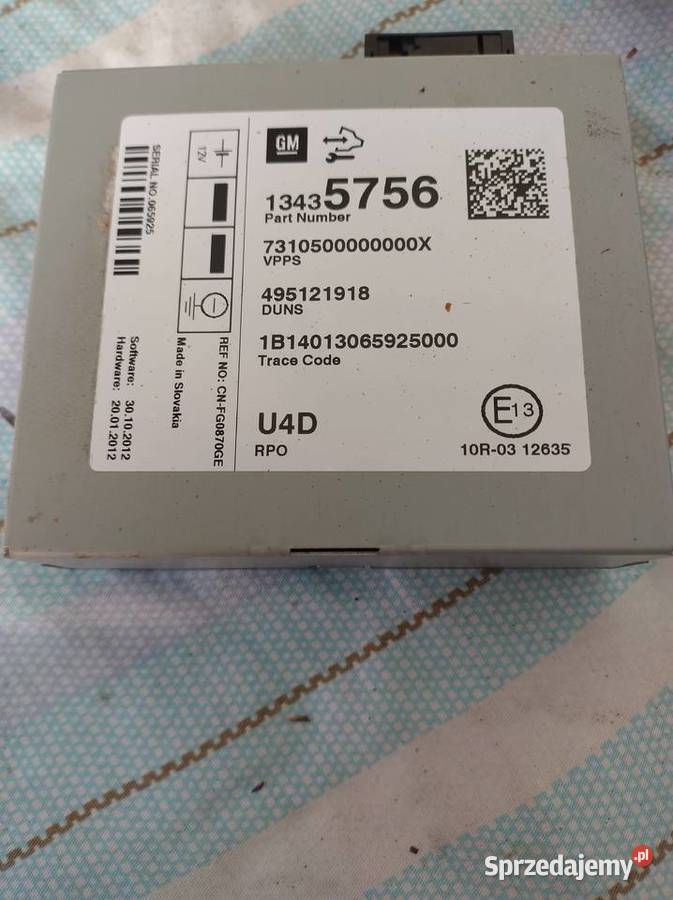 Moduł radia do Opel 6756 U4D Jastrowie