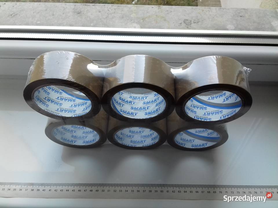 6x Taśmy pakowe przylepne Smart brązowa 48mmx91m kujawsko-pomorskie Bydgoszcz