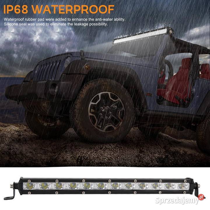 Lampa Robocza o Mocy 36W LED Cieńka Wodoodporna Akcesoria lubuskie Drezdenko