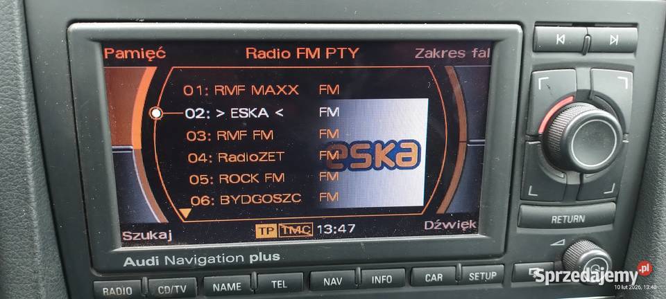 Radio nawigacja Audi Navigation Plus RNSE menu Bydgoszcz