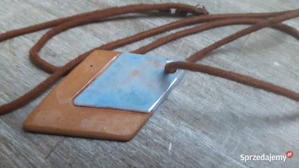 Naszyjnik ceramiczny wykonany ręcznie Otwock