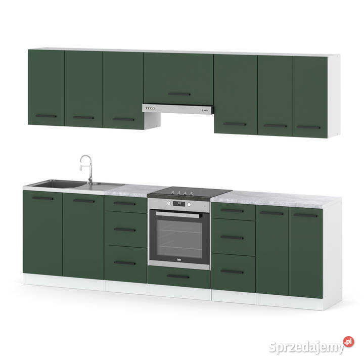 Meble Kuchenne Butelkowa Zieleń Kuchnia Roma 28m Elbląg