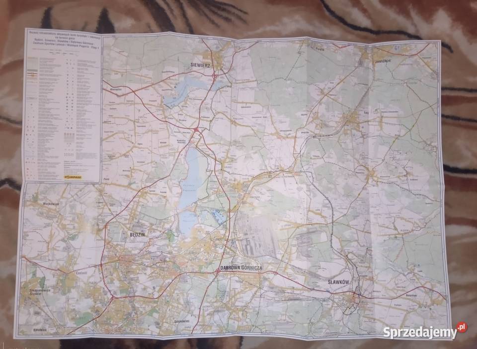 Sprzedam mapę rozwój gminy Będzin Siewierz Bukowno