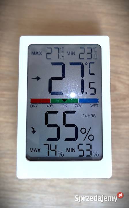 Termometr pokojowy i higrometr HD LCD Sansai Szydłowiec