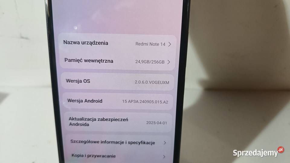 Smartfon Redmi Note 14 8256GB Katowice