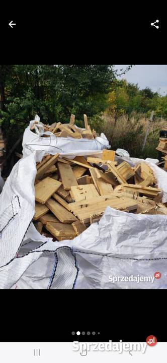 Drewno kominkowe z palet transport big bag mazowieckie Siedlce