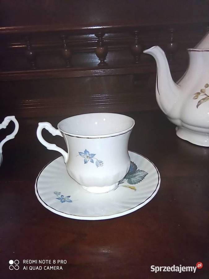 Filiżanka Mayfair Pottery Made in England Biała Gdańsk