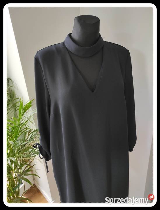 Zara Basic ciemna sukienka rozmiar 44 XXL stan Rozmiar 44(XXL) mazowieckie Płock