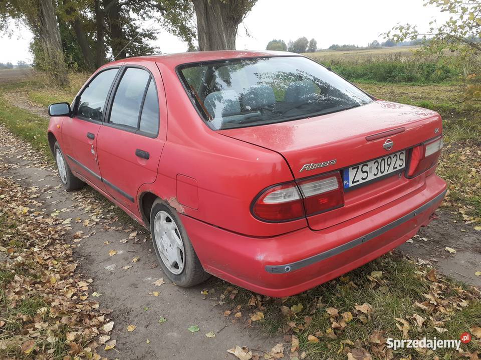 Nissan Almera N15 14 benzyna czerwony Kołbacz