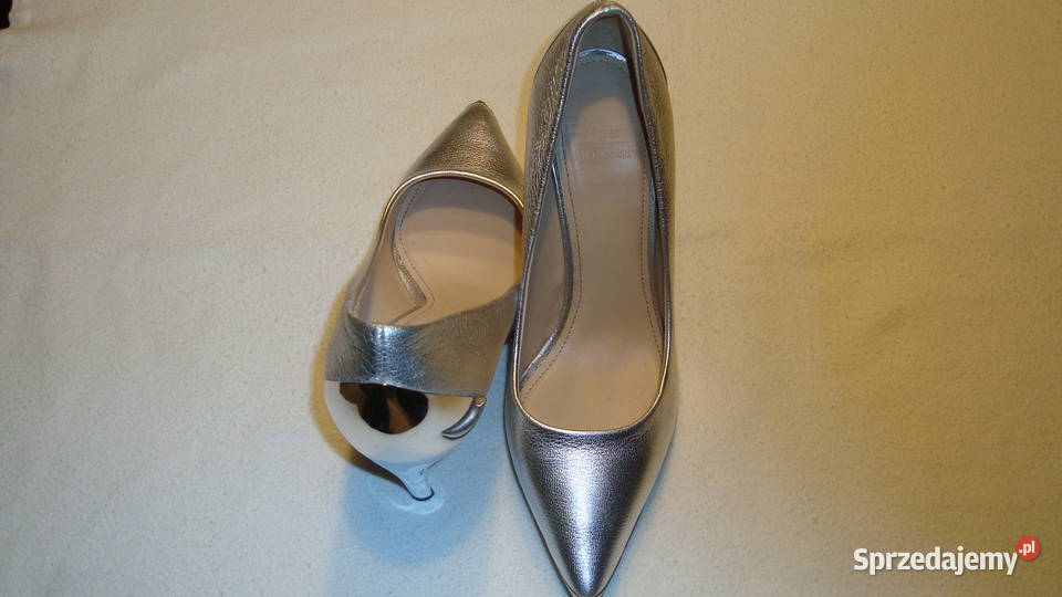 Szpilki srebrne vero cuoio 3 sprzedam