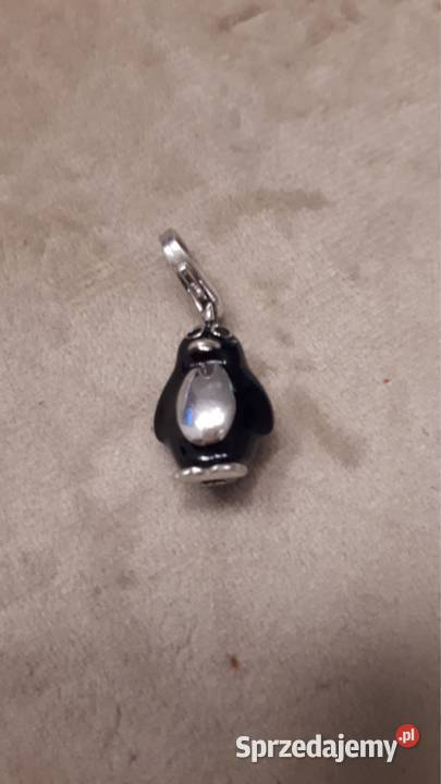 Zawieszka srebrna pingwinek charms