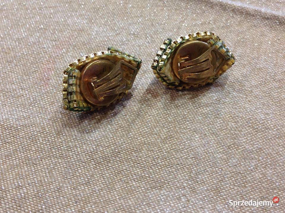 Duże Złote Klipsy Vintage do Uszu Moda i Styl