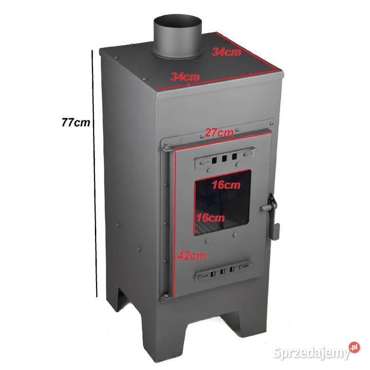 Piec koza 17 CEGIEŁ WZMOCNIONY Masywny piec do miał Kraków sprzedam