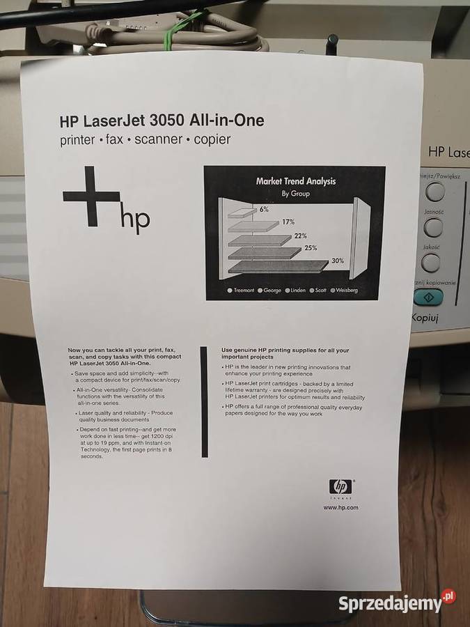 Urządzenie Wielofunkcyjne HP Laser Jet 3050 Wrocław
