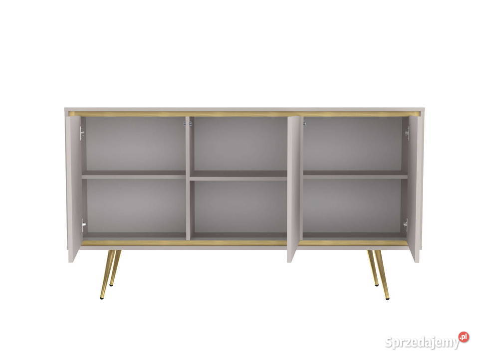 Komoda Tori 150 czarna kaszmir 80cm