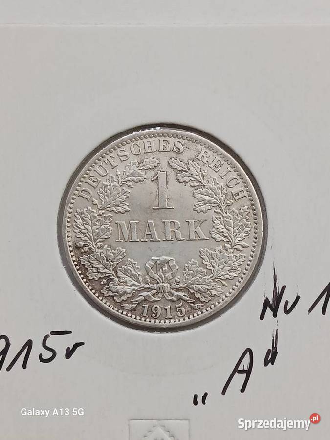 1 Marka Prusy 1915 r 1 mennica A Konin