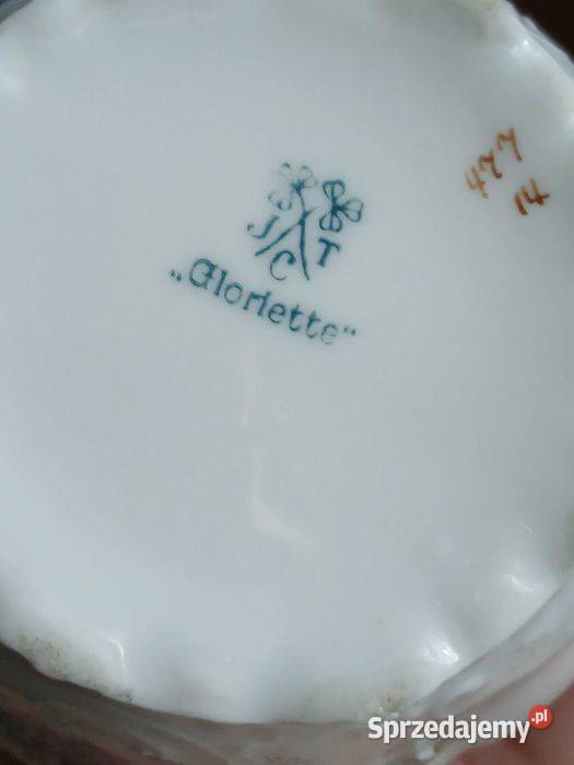 Przedwojenny zestaw porcelany Jager wzór