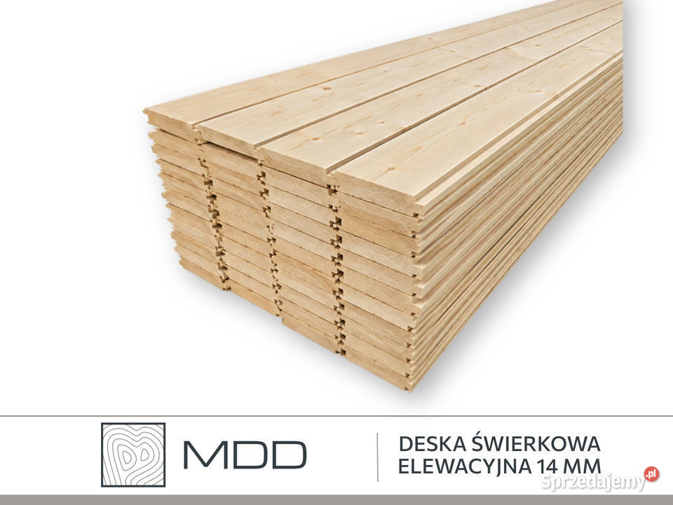 Szalówka deska elewacyjna świerkowa 14 x 121 mm Łabuńki Pierwsze