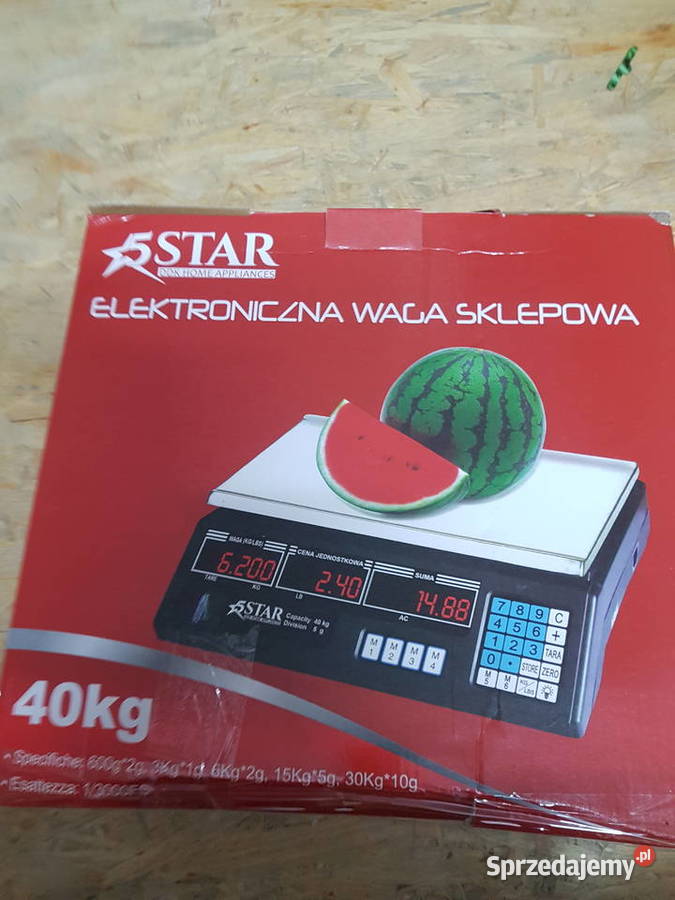 ELEKTRONICZNA WAGA SKLEPOWA LCD KALKULACYJNA 40 wielkopolskie Głogowa