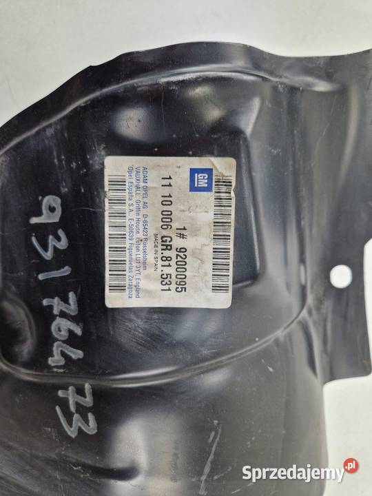 NADKOLE LEWY TYŁ PRZEDNIE OPEL CORSA C 9200095