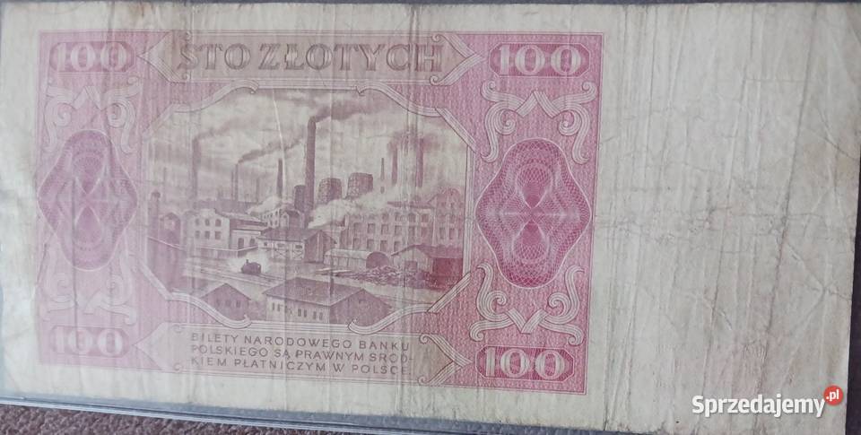 100 złotych Robotnik 1VII1948 r seria DB Numizmatyka Konin
