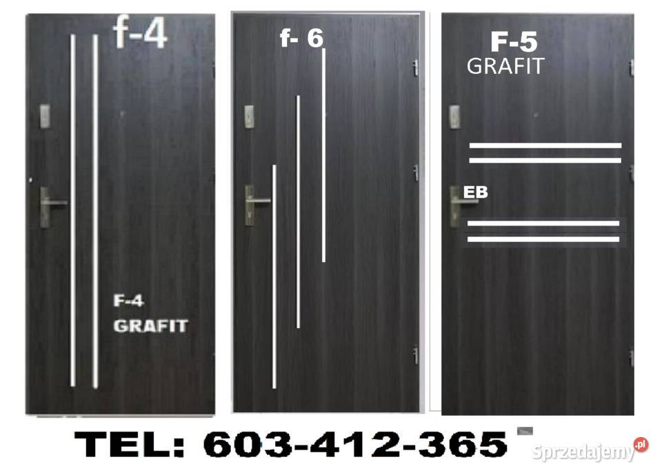 Drzwi zewnętrzne do mieszkania w bloku z łódzkie Kutno