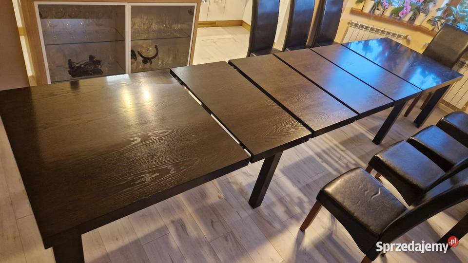 Fornirowany stół na 816 osób 100x200400 wenge Olszewnica Stara