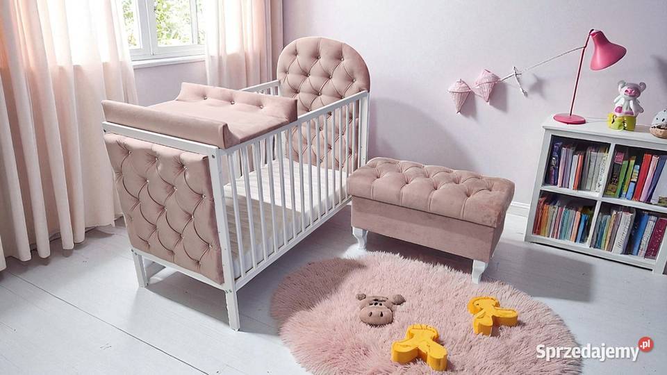 Łóżeczko niemowlęce tapicerowane 120x60 pikowane dolnośląskie Wrocław